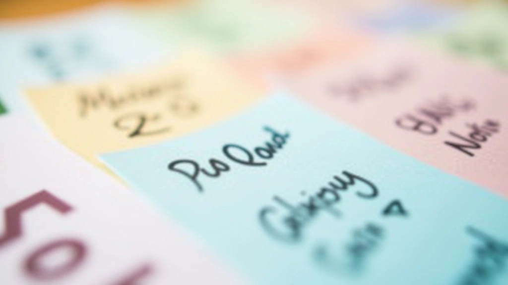 Bunte Typografie mit verschiedenen Schriftgrößen zeigt Größenhierarchie