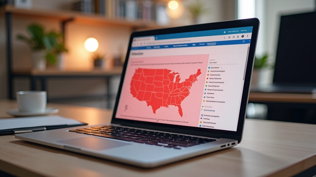 Laptop-Bildschirm zeigt eine Webseite mit Eyetracking-Punkte und Heatmap-Overlay