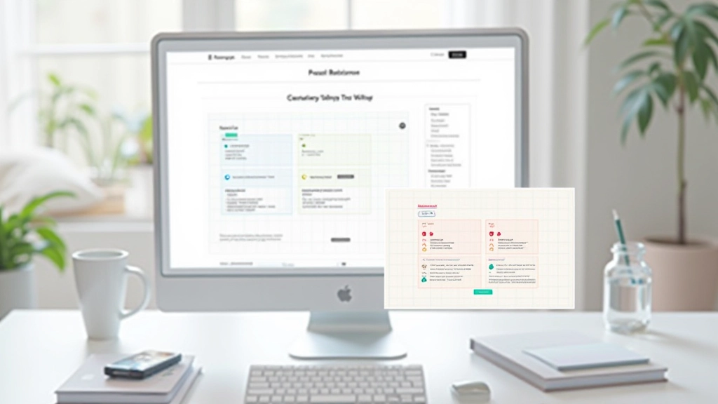 Annotiertes Webseiten-Layout zeigt F-Muster-Lesefluss mit hervorgehobenen Button-Positionen und Heatmap-Bereichen hoher Aufmerksamkeit